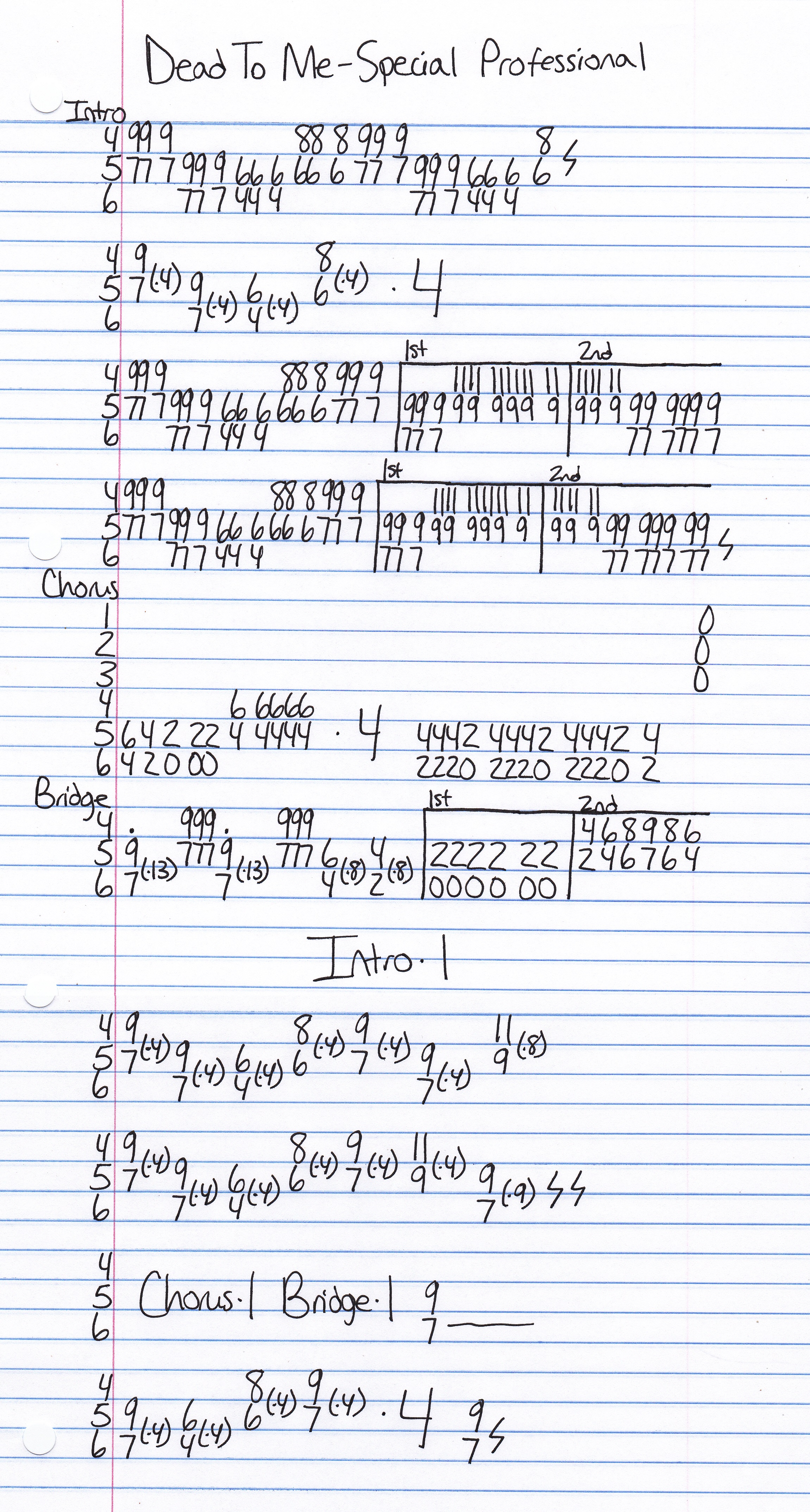 High quality guitar tab for Special Professional by Dead To Me off of the album Cuban Ballerina. ***Complete and accurate guitar tab!***